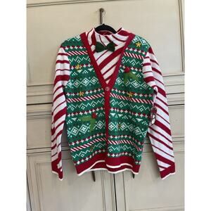 NWT‎ Blizzard Bay Ugly Christmas Striped Bow Tie Christmas Size Medium